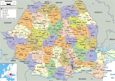 romania capital city name|Bucharest Map .